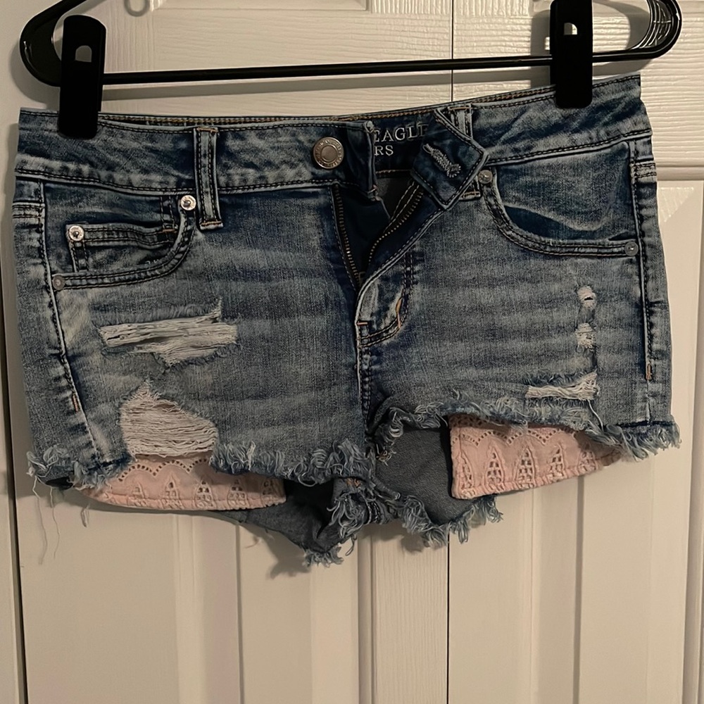 American eagle jean shorts
